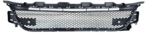 Front Bumper Grille for Mercedes-Benz CLA250 2014-2016, Center Textured with Molding and Sport Edition, Compatible with AMG Package and Intelligent Park Assist System Holes, Replacement