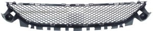 Front Bumper Grille for Mercedes-Benz C-Class 2015-2018, Center, Textured Black, with AMG Styling Package, Excluding C63/C350, Convertible/Coupe/Sedan, Replacement