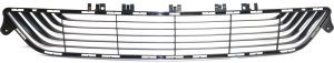 Front Bumper Grille for Mercedes-Benz E-Class 2014-2016, Center Positioned, Textured Black, excluding AMG Package and Hybrid Model, Suitable for Sedan/Wagon, Replacement