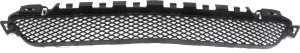 Front Bumper Grille for Mercedes C300 (2015-2018), Center, Textured Black, Without AMG Styling and Luxury Package, Convertible/Coupe/Sedan, Replacement