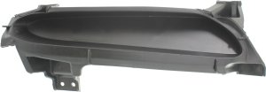 Front Bumper Grille for Mazda 3 2010-2011, Right (Passenger) Side, Textured Black, Manual Transmission, 2.0/2.5L Engine, Replacement