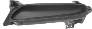 Front Bumper Grille for 2010-2011 Mazda 3, Left (Driver), Textured Black, Manual Transmission, 2.0/2.5L Engine, Replacement
