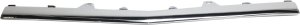 Front Bumper Molding for Mercedes-Benz E-Class 2014-2016, Center Placement, Chrome, with AMG Styling Package, Excludes E63 (Sedan 2014)/Wagon, Replacement