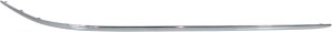 Front Bumper Molding Impact Strip for Mercedes CLK-Class 2003-2005, C55 AMG 2005-2006, Left (Driver) Side, Outer, Chrome, Replacement
