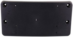 Front License Plate Bracket for Mercedes-Benz C-Class 2008-2011, Black, with AMG Package, (Excluding C63 Model), Replacement