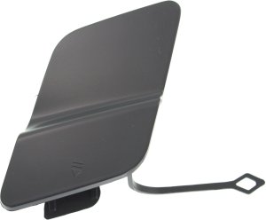 Front Bumper Tow Hook Cover Right (Passenger) for Mercedes-Benz GLK350 2010-2012, Primed (Ready to Paint), Without AMG Styling Package, Replacement