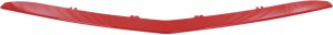Front Bumper Grille Molding for Mercedes-Benz CLA-Class 2014-2016, CLA250 with AMG Styling Package, Painted-Red, Replacement