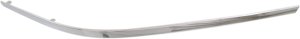Chrome Outer Front Bumper Molding for Mercedes-Benz E-Class 2010-2013, Right (Passenger) Side, without AMG Styling Package, Suitable for Coupe/Convertible, Replacement