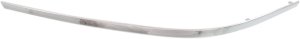 Front Bumper Molding for Mercedes-Benz E-Class 2010-2013, Left (Driver) Side, Outer, Chrome, Without AMG Styling Package, Coupe/Convertible, Replacement