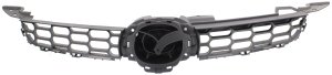 Primed-Black Shell and Insert Grille for Mazda CX-7 2007-2009, Ready to Paint, Replacement