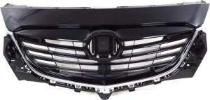 GRILLE for Mazda CX-9 2013-2013, Painted Black Shell and Insert with Chrome Molding, Code A3F Replacement