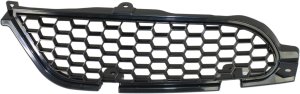 Grille for Mitsubishi Eclipse 2006-2008, Left (Driver) Side, Painted Black Shell and Insert, Replacement