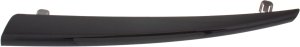 Center Protector Grille Molding For Mazda 6 (2014 - 2017), Left (Driver), Painted Black, Without LED Light Holes, Replacement