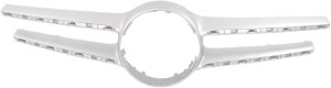 Grille Cover for Mercedes E-Class 2014-2016, Silver, with AMG Styling Package, without Camera, Fits Sedan/Wagon, Replacement