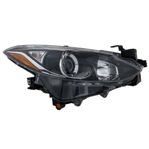 Headlight Assembly for 2014-2016 Mazda 3, Right (Passenger) Side, Halogen, Replacement