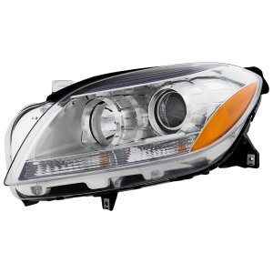 Headlight Assembly for Mercedes M-Class (2012-2015), Left (Driver) Side, Halogen, Replacement
