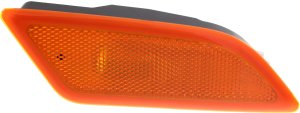 Front Side Marker Light Right (Passenger) for Mercedes-Benz C-Class 2012-2015, Lens and Housing, Excludes C63 Models, Coupe/Sedan 2012-2014, Replacement