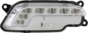 Driving Light Assembly for Mercedes-Benz E-Class 2010-2016, Right (Passenger) Side, with Light Package, Sedan (2010-2013), Coupe/Convertible/Wagon, Replacement