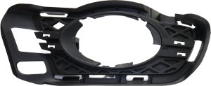 Front Fog Light Molding for Mercedes-Benz C-Class 2008-2011, Right (Passenger) Side, Textured Black, excluding AMG Package, with Sport Package and Bi-Xenon Headlights, Replacement