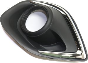 Front Fog Light Molding for Mitsubishi Outlander Sport/RVR 2013-2015, Right (Passenger), Chrome, Without LED Daytime Running Light, 2015-2015, Replacement