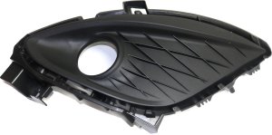 Front Fog Light Molding for Mazda 5 2012-2017, Left (Driver), Textured Black, Plastic, Replacement