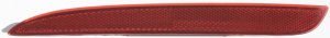 Rear Bumper Reflector Light for Mazda 3 2010-2013, Left (Driver) Side, Replacement