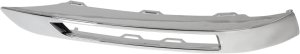 Front Fog Light Molding for Mercedes-Benz GLK-Class 2013, Right (Passenger) Side, Chrome, Without AMG Styling Package, Replacement