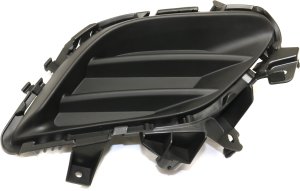 Fog Light Cover for Mazda 6 2014-2017, Right (Passenger) Side, Textured Plastic, Without LED Light Holes, Replacement