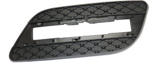Front Bumper Grille for Mercedes ML250/ML350 2012-2015, Right (Passenger) Outer, Textured Black, Without AMG Styling Package, Replacement