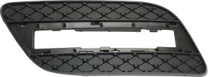 Front Bumper Grille for Mercedes-Benz ML250/ML350 2012-2015, Left (Driver) Side, Outer, Textured Black, Without AMG Styling Package, Replacement