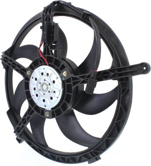 Radiator Fan Assembly for Mini Cooper 2007-2015, Cooper Countryman 2011-2016, Base Model, Includes Resistor, Replacement