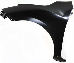 Front Fender Primed (Ready to Paint) for MAZDA 3 Hatchback (2.0L/2.5L Eng.) 2010-2013, Left (Driver), Without Stone Guard and Side Signal Light, Replacement