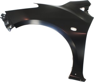 Front Fender for 2011-2014 Mazda 2, Primed (Ready to Paint), Left (Driver) Side, with Rocker Molding Hole, Replacement