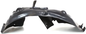 Front Fender Liner, Left (Driver) for Cooper 2007-2015, Coupe Base Model without John Cooper Works Package, Convertible without Aero/John Cooper Works Package, Hatchback 2007-2013, Wagon 2008-2010, Replacement