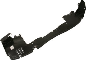 Front Fender Liner for Mercedes-Benz CLK-Class 2000-2003, Left (Driver), Rear Section, Convertible, with Sport Package, (208) Chassis, Replacement