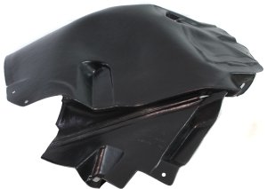 Front Fender Liner for Mercedes-Benz E-Class 2010-2017, Right (Passenger) Side, Rear Section, Convertible/Coupe, Replacement