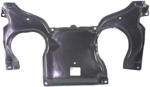 Engine Splash Shield for Mercedes-Benz C-Class 2008-2011, Under Cover, Rear, All-Wheel Drive (AWD), Replacement