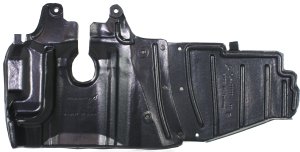 Engine Splash Shield for Mitsubishi Lancer 2002-2007, Under Cover, Right (Passenger) Side, Replacement