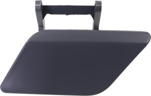 Headlight Washer Cover for Mercedes C-Class 2012-2015, Left (Driver), Primed (Ready to Paint), Gray, Coupe/Sedan, Excluding C63 Model, Replacement