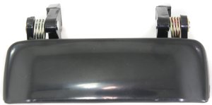 Smooth Black Front Exterior Door Handle for Ford Ranger 2001-2011/Mazda Pickup 2001-2010, Right (Passenger)=Left (Driver), Replacement