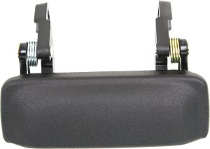 Front Exterior Door Handle for Mazda Pickup 2001-2010, Right (Passenger) = Left (Driver), Textured Black, Metal, Replacement