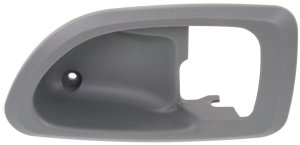 Inside Door Handle Cover for Mitsubishi Galant 1999-2003 / Chrysler Sebring 2001-2005, Left (Driver), Gray, Replacement
