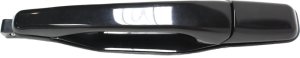 Smooth Black Plastic Rear Exterior Door Handle for Mitsubishi Lancer 2002-2007 / Outlander 2003-2006, Left (Driver), Replacement