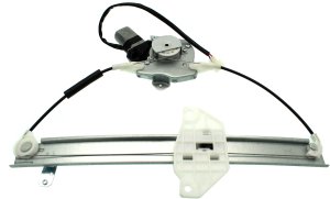 Rear Window Regulator for Mitsubishi Mirage 1997-2001, Right (Passenger), Power, with Motor, Sedan, Replacement