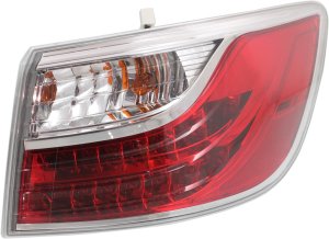 Tail Light for Mazda CX9 2010-2012, Right (Passenger) Side, Outer Assembly, Replacement
