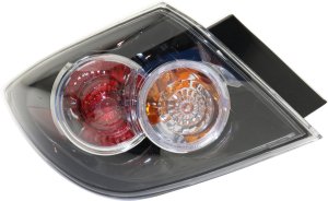 Tail Light Assembly for 2007-2009 Mazda 3, Left (Driver), Standard Type, Hatchback, Replacement