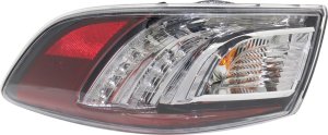 Tail Light Assembly for 2010-2013 Mazda 3 Sedan, Right (Passenger) Side, Outer, LED Type, Replacement