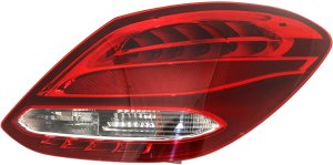 Tail Light Assembly for Mercedes-Benz C-Class 2015-2018, Right (Passenger), Halogen, with Halogen Headlights, without Premium Package, Sedan, Replacement