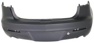 Rear Bumper Cover for 2010-2013 Mazda 3 Sedan, 2.5L Engine, Primed (Ready to Paint), Replacement