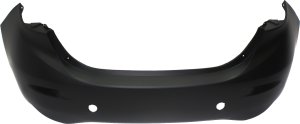 Rear Bumper Cover for Mazda 3 Sedan, Primed (Ready to Paint), Suitable for 2014-2018 Models, Replacement